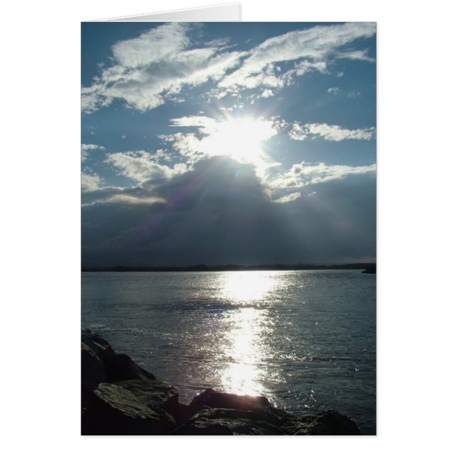 Solnedgång i Port Macquarie OBS Kort (Framsidan)