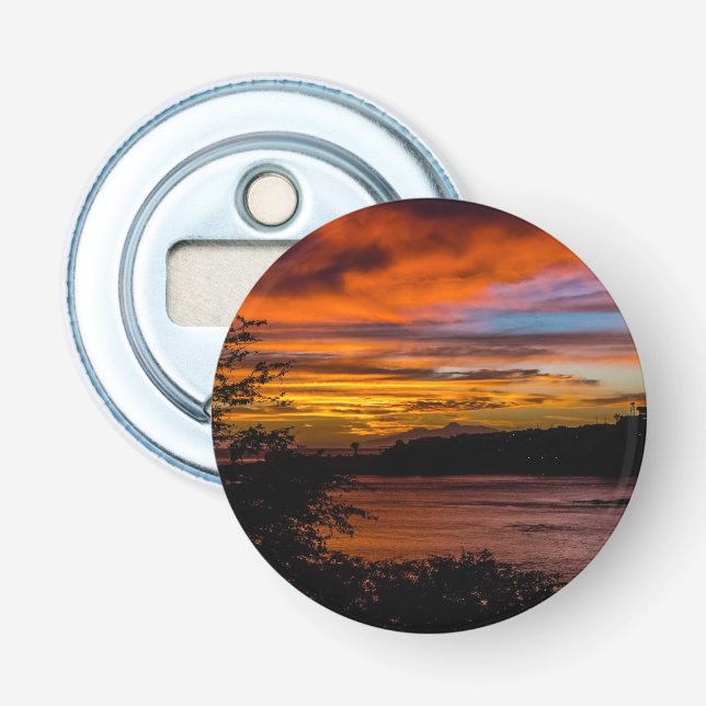 Solnedgång i Praia, Kap Verde Flasköppnare (Framsidan)