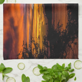 Solnedgång i Praia, Kap Verde Kökshandduk