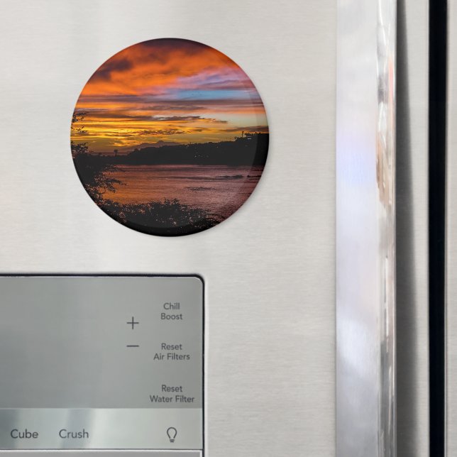 Solnedgång i Praia, Kap Verde Magnet (In Situ (Fridge))