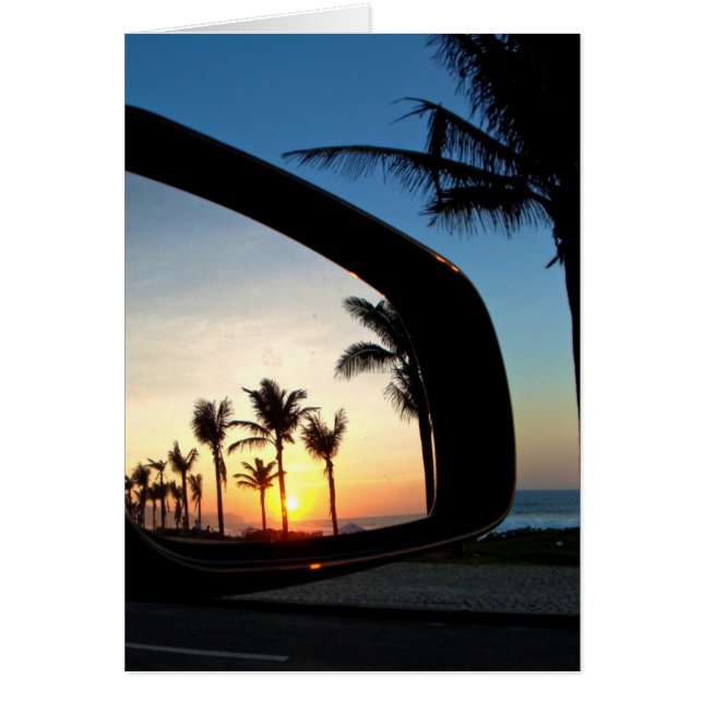 Solnedgång i Rio Hälsningskort (Framsidan)