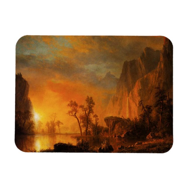 Solnedgång i Rockies Magnet (Horisontell)