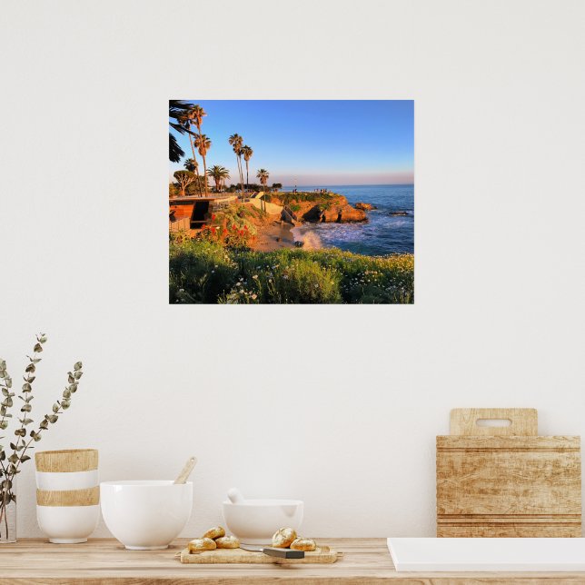 Solnedgång i San Diego Poster (Kök)