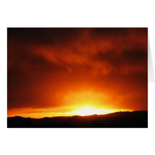 Solnedgång i Sangres av Cynthia Wenslow Hälsningskort (Framsidan Horizontal)