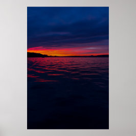 Solnedgång i Seneca Sjö, Ohio Poster