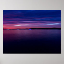 Solnedgång i Seneca Sjö, Ohio Poster