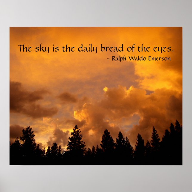 Solnedgång i Sierrorna Poster (Framsidan)