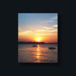 Solnedgång i Sjö Okoboji, Iowa Canvastryck<br><div class="desc">Snygg solnedgång på Sjö Okoboji,  Iowa</div>