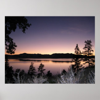Solnedgång i Sjö Tahoe Poster