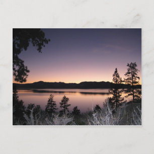 Solnedgång i Sjö Tahoe Vykort