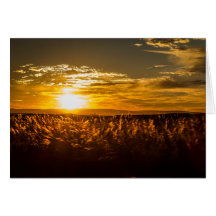 Solnedgång i södra Afrikan