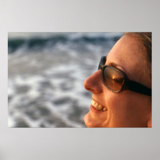 Solnedgång i solglaset i Gambia Poster