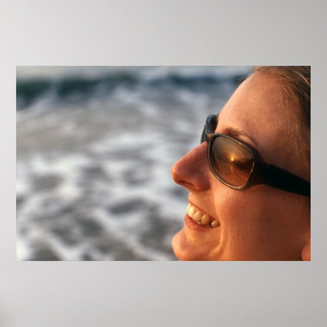 Solnedgång i solglaset i Gambia Poster (Framsidan)