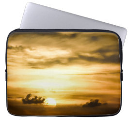 Solnedgång i Stilla havet Laptop Fodral