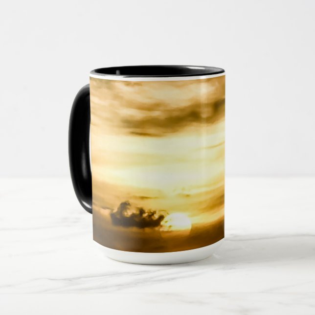 Solnedgång i Stilla havet Mugg (Framsida vänster)