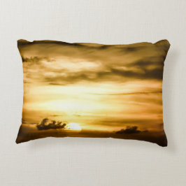 Solnedgång i Stilla havet Prydnadskudde