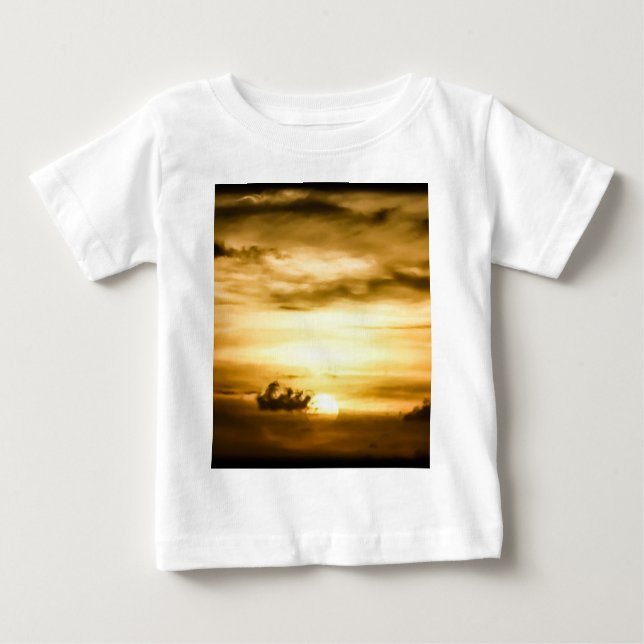 Solnedgång i Stilla havet T Shirt (Framsida)
