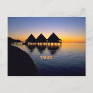 Solnedgång i Tahiti Vykort