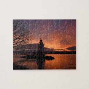 Solnedgång i Tarrytown Poster Pussel