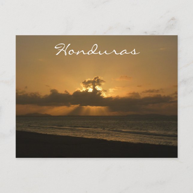 solnedgång i tela vykort (Framsida)