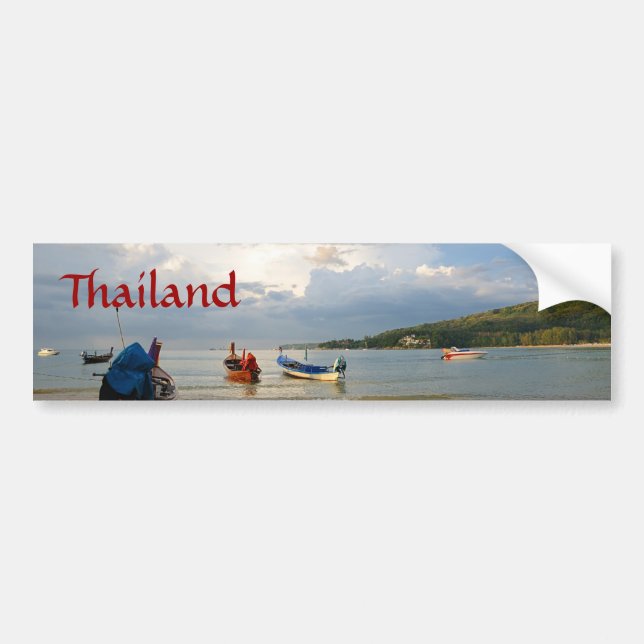 Solnedgång i Thailand Bildekal (Framsidan)