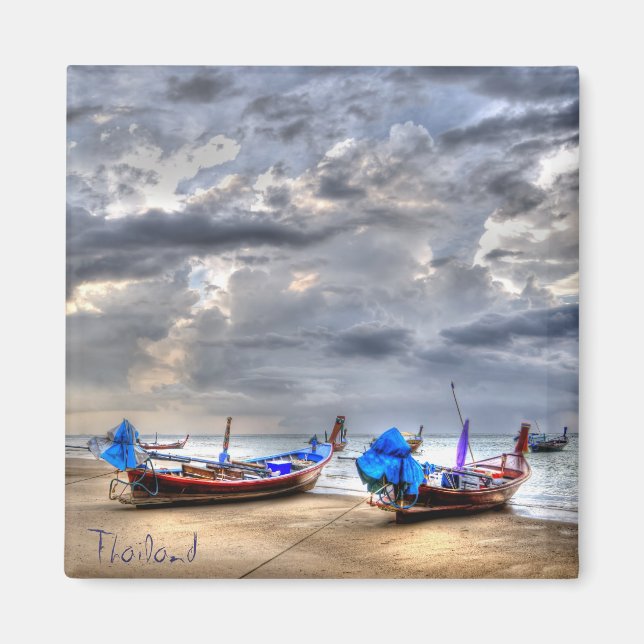 Solnedgång i Thailand Magnet (Framsidan)