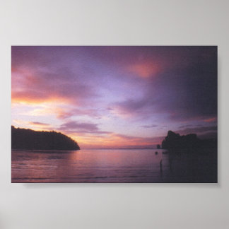 Solnedgång i Thailand Poster