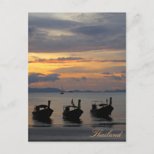 Solnedgång i Thailand Vykort