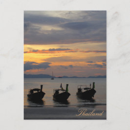 Solnedgång i Thailand Vykort