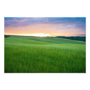 Solnedgång i Tuscany fototryck