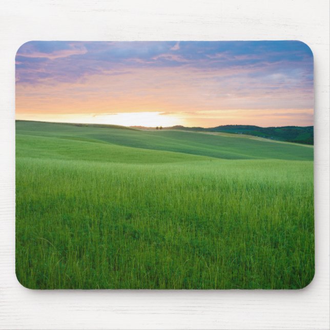 Solnedgång i Tuscany mousepad Musmatta (Framsidan)