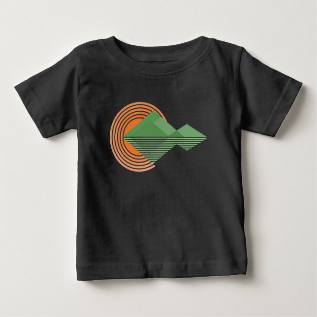 Solnedgång i Valley T Shirt (Framsida)