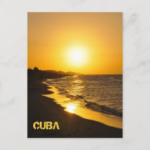 Solnedgång i Varadero, Kuba Vykort