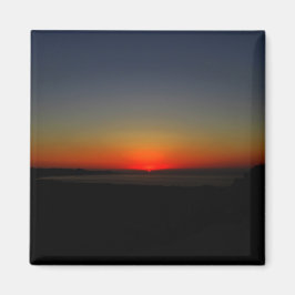 Solnedgång i Vatten Magnet