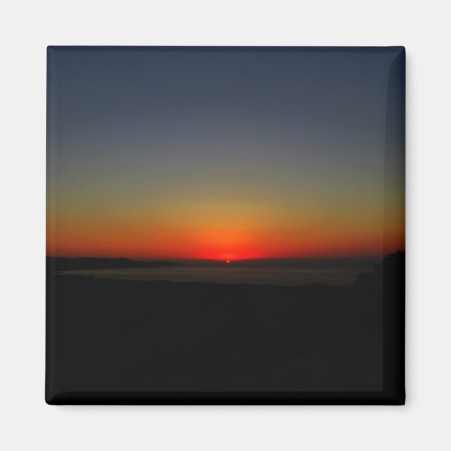 Solnedgång i Vatten Magnet (Framsidan)