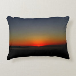 Solnedgång i Vatten Prydnadskudde