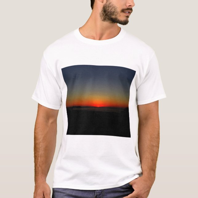 Solnedgång i Vatten T Shirt (Framsida)