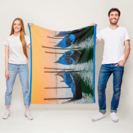 Solnedgång i Venedig Fleecefilt