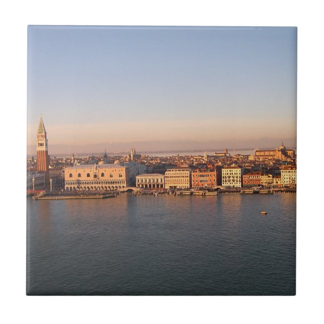 Solnedgång i Venedig Kakelplatta (Framsidan)