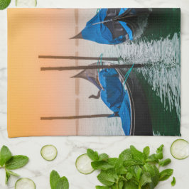 Solnedgång i Venedig Kökshandduk