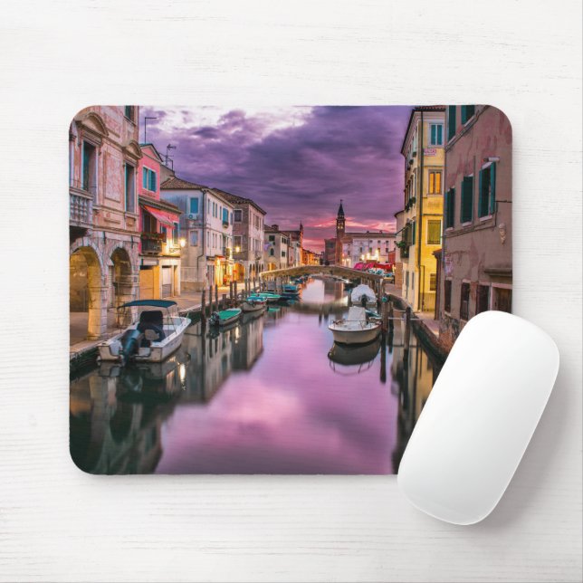 Solnedgång i Venedig Musmatta (Med mus)