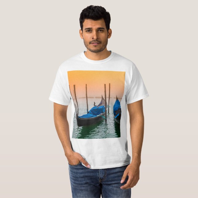 Solnedgång i Venedig T Shirt (Hel framsida)