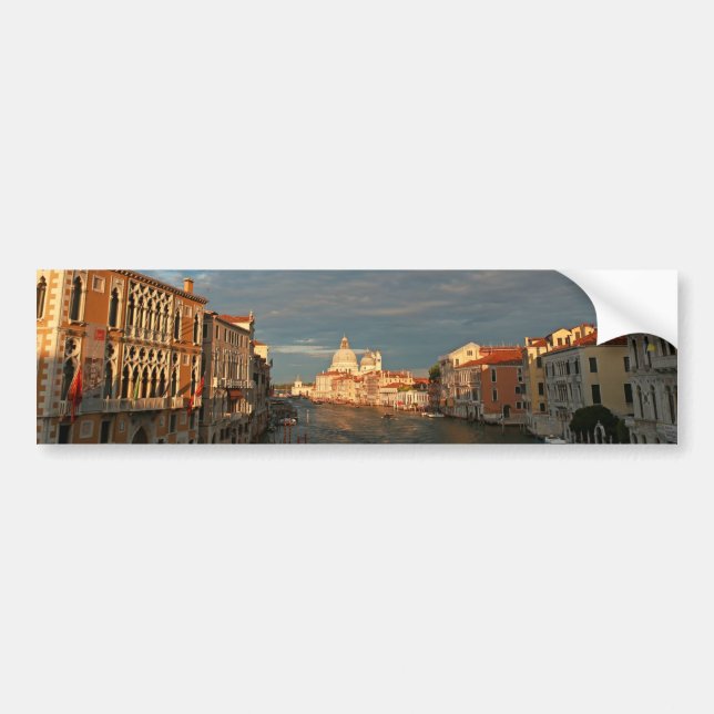 Solnedgång i Venedigs Italien Bildekal (Framsidan)