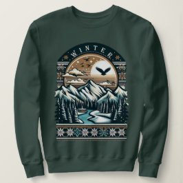 Solnedgång i vinter t shirt
