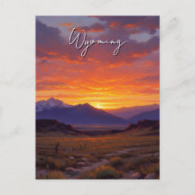 Solnedgång i Wyoming Resa
