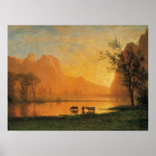 Solnedgång i Yosemite Poster