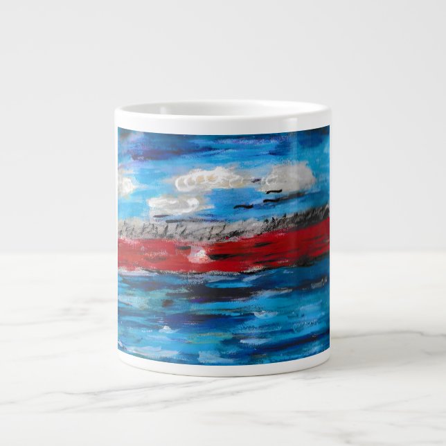 Solnedgång Jumbo Mugg (Framsidan)