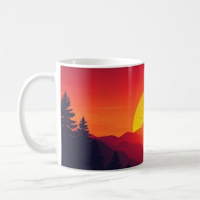 Solnedgång Kaffemugg (Vänster)