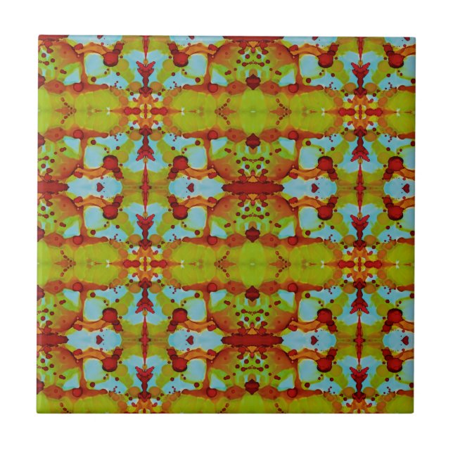 Solnedgång Kakelplatta (Framsidan)