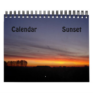 Solnedgång Kalender